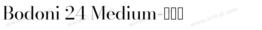 Bodoni 24 Medium字体转换